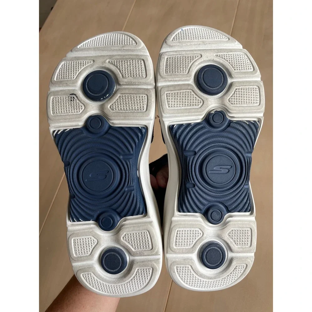 Skechers Slip-ins Arch Fit Sandals Womens 8 Navy Adjustable Strap Comfort 140812